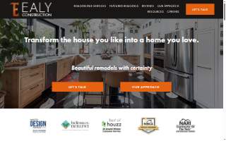 Ealy Construction website