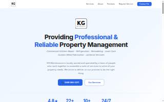 KG Maintenance website