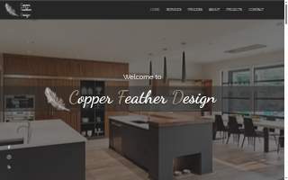 Copper Feather Design website