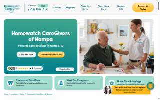 Homewatch CareGivers of Nampa website