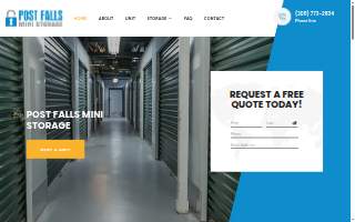 Post Falls Mini Storage website