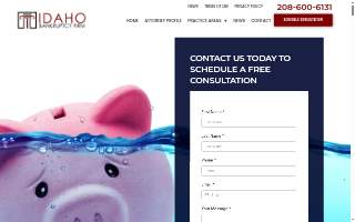 Idaho Bankruptcy Firm website