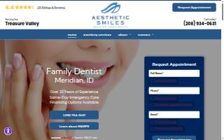 Aesthetic Smiles website
