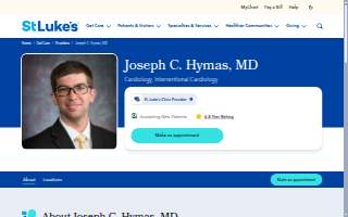 Joseph Hymas, MD website