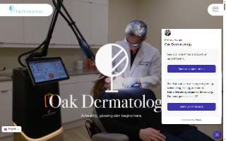 Oak Dermatology website