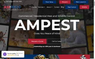Ampest Exterminating & Wildlife Control website