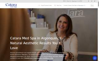 Catara Med Spa website