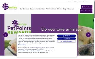 PetSuites Lake in the Hills website