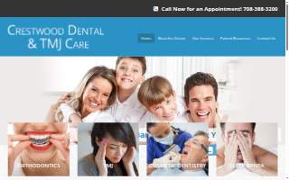 Crestwood Dental & TMJ Care website