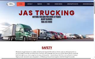 Jas Trucking website