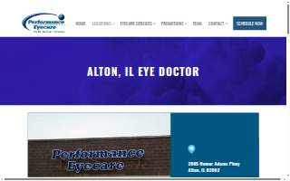 Performance Eyecare website