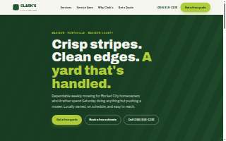 Clarks's Lawn Care and Outdoor Services, LLC website