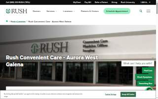 Rush Convenient Care website