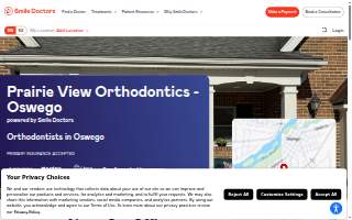 Prairie View Orthodontics - Oswego website