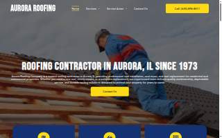 Aurora Roofing Company website