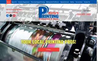 Wally's Printing website