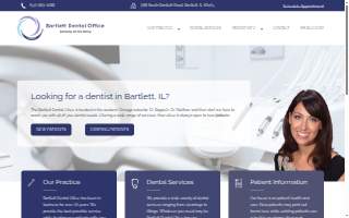 Bartlett Dental Office website