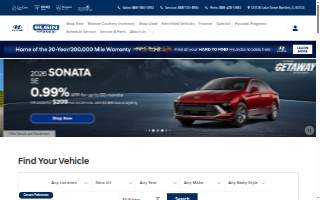 Elgin Hyundai website