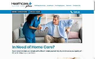 Healthcare Plus Caregivers website