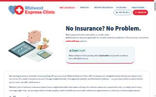 Midwest Express Clinic Urgent Care website