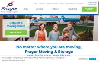 Prager Moving & Storage Co. - Atlas Van Lines website