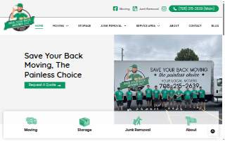 Save Your Back Moving & Storage website