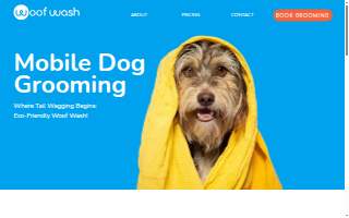 Woof Wash website
