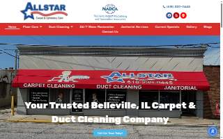 Allstar Carpet & Upholstery Care website