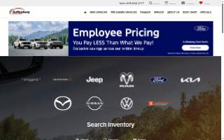 Auffenberg Chrysler Service Center website