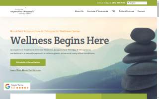 Brookfield Acupuncture & Chiropractic Wellness Center website