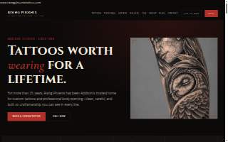 Rising Phoenix Tattoo and Body Piercing website