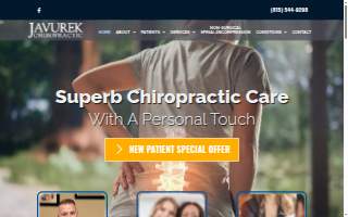 Javurek Chiropractic of Belvidere website