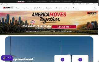 Kunes Tire Center website