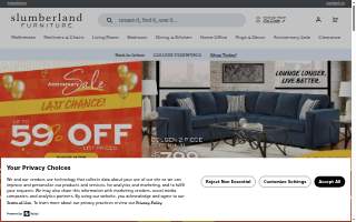 Slumberland Furniture website