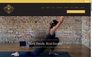 The Sanctuary Yoga Studio website
