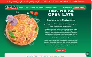 Sarpino's Pizzeria Bloomingdale website