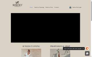 SOLVICI Sunless (Stay Golden Sunless) website
