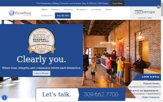 VisionPoint Eye Center website