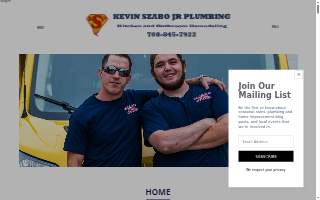Kevin Szabo Jr Plumbing of Crestwood website