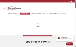 CDE Collision Centers - Des Plaines website