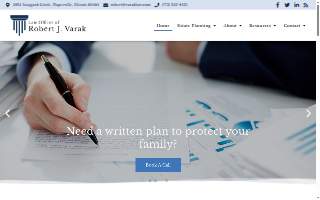 Law Offices of Robert J. Varak website