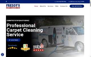Freddy's Carpet Cleaning Plus website