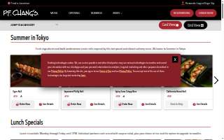 Chang's Martial Arts Academy website