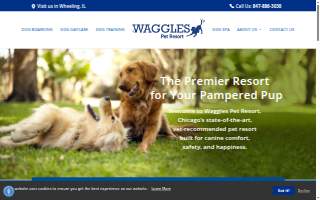 Waggles Pet Resort of Buffalo Grove website