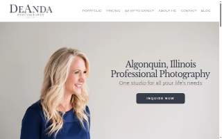 DeAnda Photography website
