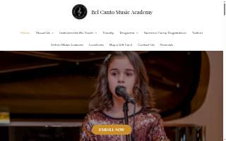 Bel Canto Music Academy - Burr Ridge website