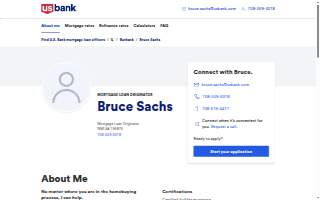 Bruce Sachs-U.S. Bank Mortgage website