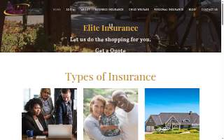 Elite Insurance Agency website
