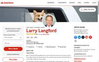 Langford Agency website