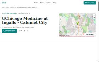 Calumet Quick Care website